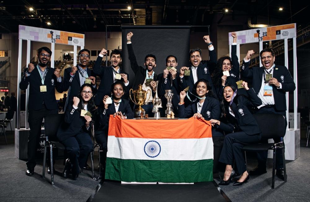 Triumphant moments: Celebrating the winners of 45th Chess Olympiad